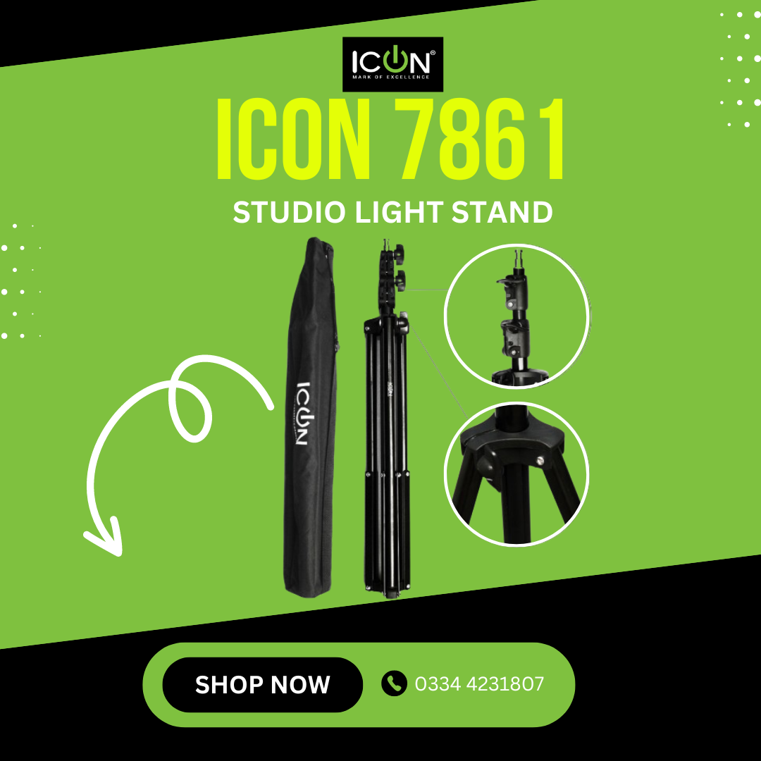 ICON 7861 Studio Light Stand with Spring Suspension